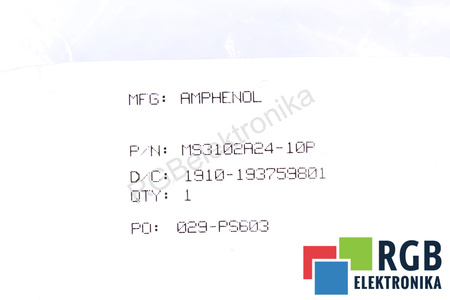 MS3102A24-10P APHENOL