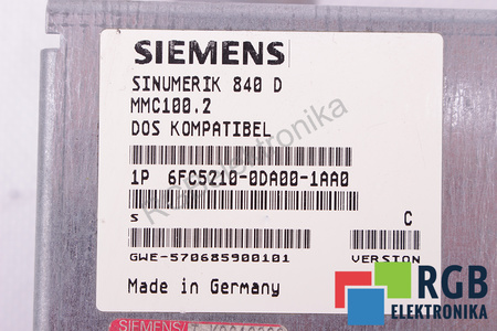 6FC5210-0DA00-1AA0 SIEMENS SINUMERIK MMC100.2
