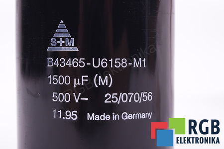 KONDENZÁTOR B43465-U6158-M1 S+M 1500UF, 500VDC