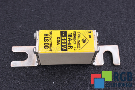 POJISTKA HLS00 JEAN MULLER VDE0636/23 16A-AR, 660VAC, 120KA