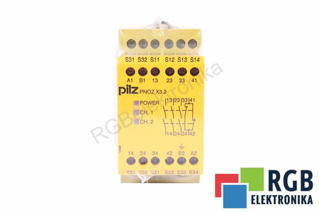 PNOZ X3.2 230VAC 24VDC 3N/O 1N/C 1SO PILZ