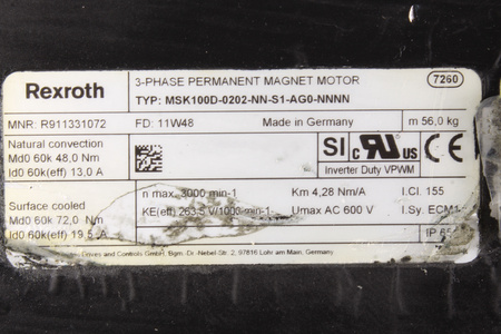 MSK100D-0202-NN-S1-AG0-NNNN REXROTH R911331072