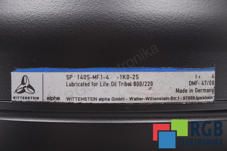 SP140S-MF1-4-1K0-25 WITTENSTEIN MOTION CONTROL I=4 PŘEVODOVKA