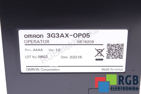 3G3AX-OP05 OMRON OVLÁDACÍ A ŘÍDICÍ PANEL
