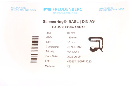 85X130X10 BAU5SLX2 FREUDENBERG TĚSNĚNÍ