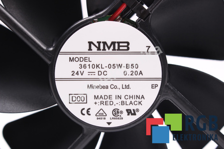 3610KL-05W-B50 MINEBEA 92X92X25MM, 24V, 0.2A VENTILÁTOR