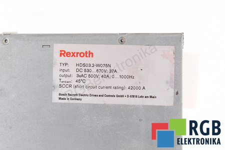 HDS03.2-W075N-HS12-01-FW BOSCH REXROTH R911190008 BEZ KRYTU