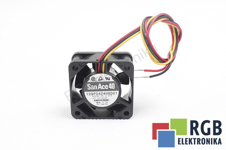 109P0424H6D01 SANYO DENKI SANACE40 40X40X20MM, 24V VENTILÁTOR