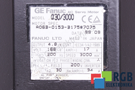 A06B-0153-B175#7075 FANUC A30/3000