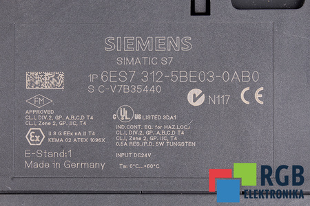 6ES7312-5BE03-0AB0 SIEMENS SIMATIC S7