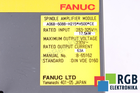 A06B-6088-H215#H500#CE FANUC SPINDLE AMPLIFIER MODULE