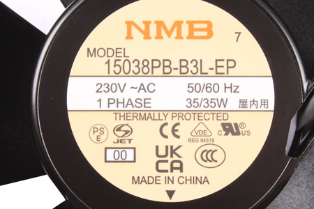 15038PB-B3L-EP NMB TECHNOLOGIES 230V VENTILÁTOR