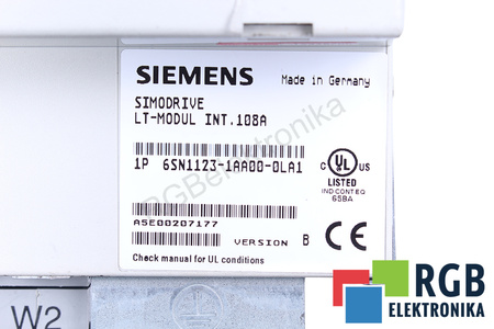 6SN1123-1AA00-0LA1 SIEMENS VERSION B SIMODRIVE 611 LT-MODUL INT.108A