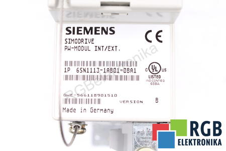 6SN1113-1AB01-0BA1 SIEMENS VERSION B SIMODRIVE 611 PW-MODUL