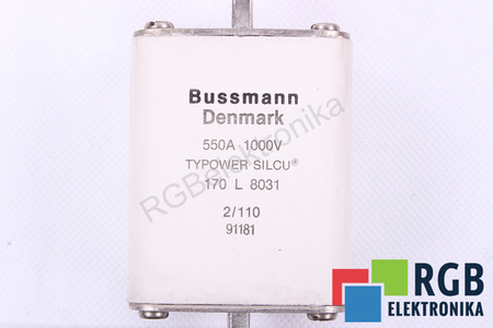 POJISTKA 170L8031 BUSSMANN TYPOWER SILCU 550A, 1000V