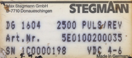 DG1604 STEGMANN 5E0100200035 ENKODÉR