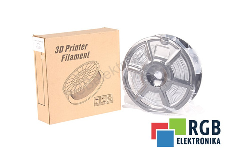 1,75MM METAL FILAMENT 0.5KG ALUMINIUM FLASHFORGE VNĚJŠÍ ROZMĚR CÍVKY 180MM, VNITŘNÍ ROZMĚR CÍVKY 50MM, ŠÍŘKA CÍVKY 45MM