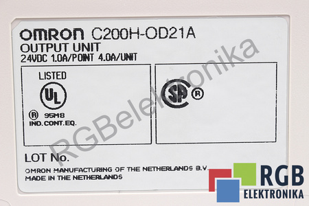 C200H-OD21A OMRON OUTPUT UNIT 24VDC 1A/POINT 4A/UNIT OD21A
