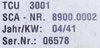 8900.0002 SCA SCA SCHUCKER TCU 3001