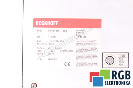 CP7802-0001-0010 BECKHOFF
