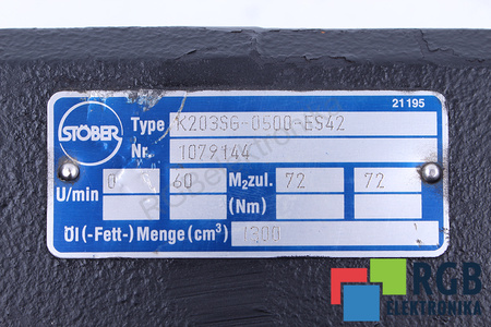 ES42 STOBER K203SG-0500-ES42 MOTOR S PŘEVODOVKOU