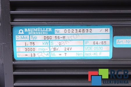 DSG56-M BAUMÜLLER 1.75KW