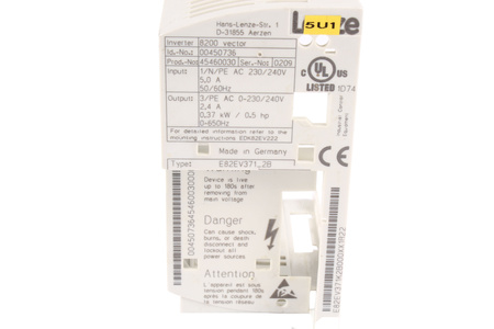 E82EV371_2B LENZE INVERTER 8200 VECTOR KRYT