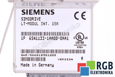 6SN1123-1AA00-0AA1 SIEMENS VERSION A SIMODRIVE 611 LT-MODUL INT.15A