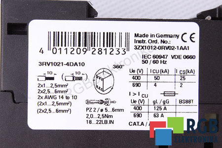 3RV1021-4DA10 SIEMENS SIRIUS 3R MOTOROVÝ SPÍNAČ