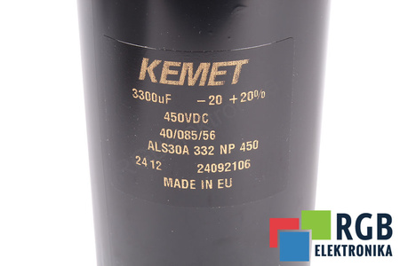 KONDENZÁTOR ALS30A332NP450 KEMET 3300UF, 450V, 76MM, 145MM