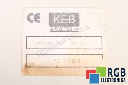 00.F5.060-1010 KEB OPERATOR F5 OVLÁDACÍ A ŘÍDICÍ PANEL