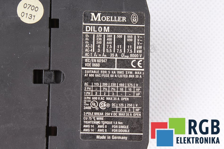 DIL0M MOELLER 24V ITH=35A STYKAČ