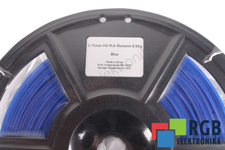 1,75MM HS PLA FILAMENT 0.5KG BLUE FLASHFORGE VNĚJŠÍ ROZMĚR CÍVKY 180MM, VNITŘNÍ ROZMĚR CÍVKY 50MM, ŠÍŘKA CÍVKY 45MM