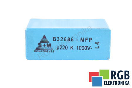 KONDENZÁTOR B32686-MFP S+M 0.220UF, 1000VDC