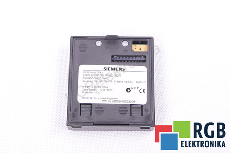 6SE6400-0BP00-0AA0 SIEMENS MICROMASTER 4 OVLÁDACÍ A ŘÍDICÍ PANEL