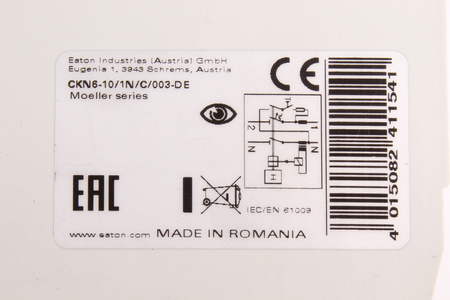 CKN6-10/1N/C/003-DE EATON 241154 ISTIČ