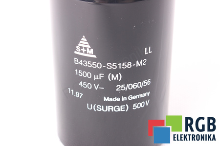 KONDENZÁTOR B43550-S5158-M2 S+M 1500UF, 450VDC