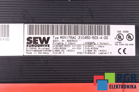 31C450-503-4-00 SEW EURODRIVE MOVITRAC