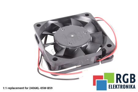 06015KA-24N-AL NMB TECHNOLOGIES NÁHRADA A90L-0001-0506#105 2406KL-05W-B59 60X60X15MM, 24V, 0.13A VENTILÁTOR