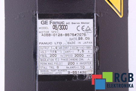 A06B-0128-B575#7075 FANUC A6/3000