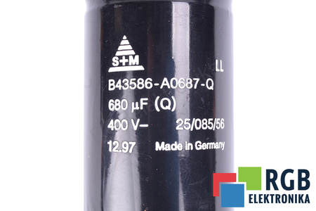 KONDENZÁTOR B43586-A0687-Q S+M 680UF, 400V