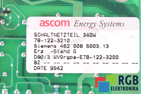 78-122-3210 ASCOM 4620085003.13 NA NÁHRADNÍ DÍLY
