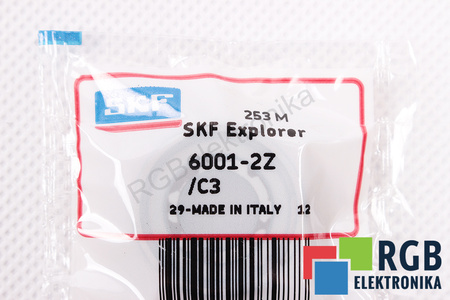6001-2Z/C3 SKF 60000RPM, 30000RPM 12X28X8 2.36KN, 5.4KN LOŽISKO