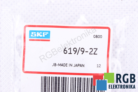 619/9-2Z SKF 80000RPM, 40000RPM, 9X20X6 2.34KN, 0.98KN LOŽISKO