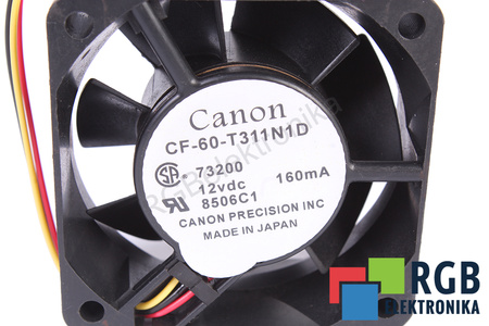 CF-60-T311N1D 12VDC CANON 60X60X25MM, 12V, 0.16A VENTILÁTOR