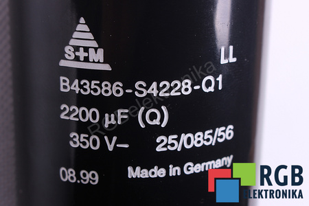 KONDENZÁTOR B43586-S4228-Q1 S+M 2200UF, 350VDC
