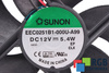 EEC0251B1-000U-A99 SUNON 120X120X25MM, 12V VENTILÁTOR