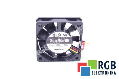 109P0612S701 SANYO DENKI 60X60X15MM, 12V, 0.15A VENTILÁTOR