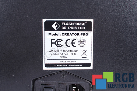 3D CREATOR PRO FLASHFORGE 3D TISKÁRNA