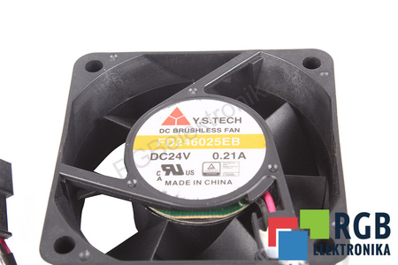 FD246025EB Y.S.TECH 60X60X25MM, 24V, 0.21A VENTILÁTOR